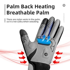 USB Electric Heated Winter Gloves with Touchscreen Compatibility For Cycling, Motorcycle & Hiking