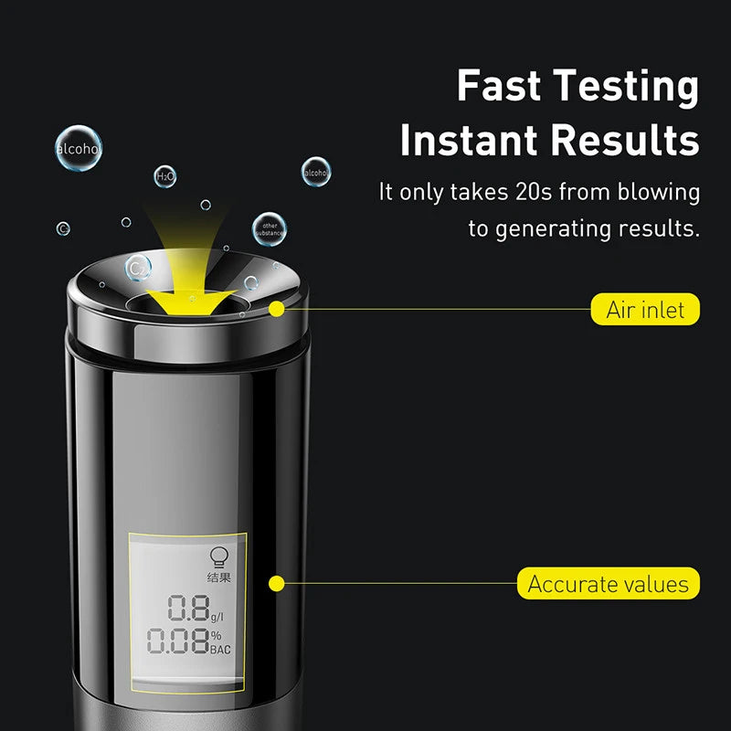 Breathalyzer Alcohol Tester, Instant Result