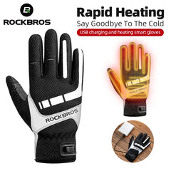 USB Electric Heated Winter Gloves with Touchscreen Compatibility For Cycling, Motorcycle & Hiking